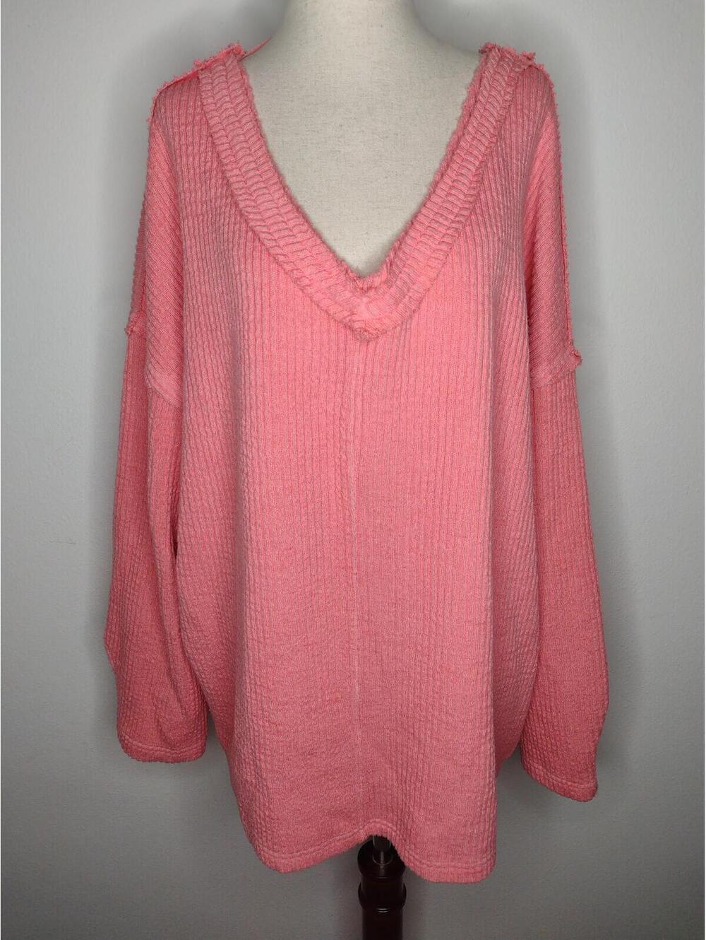 NWT Free People Women's Pink Sweater Size Medium